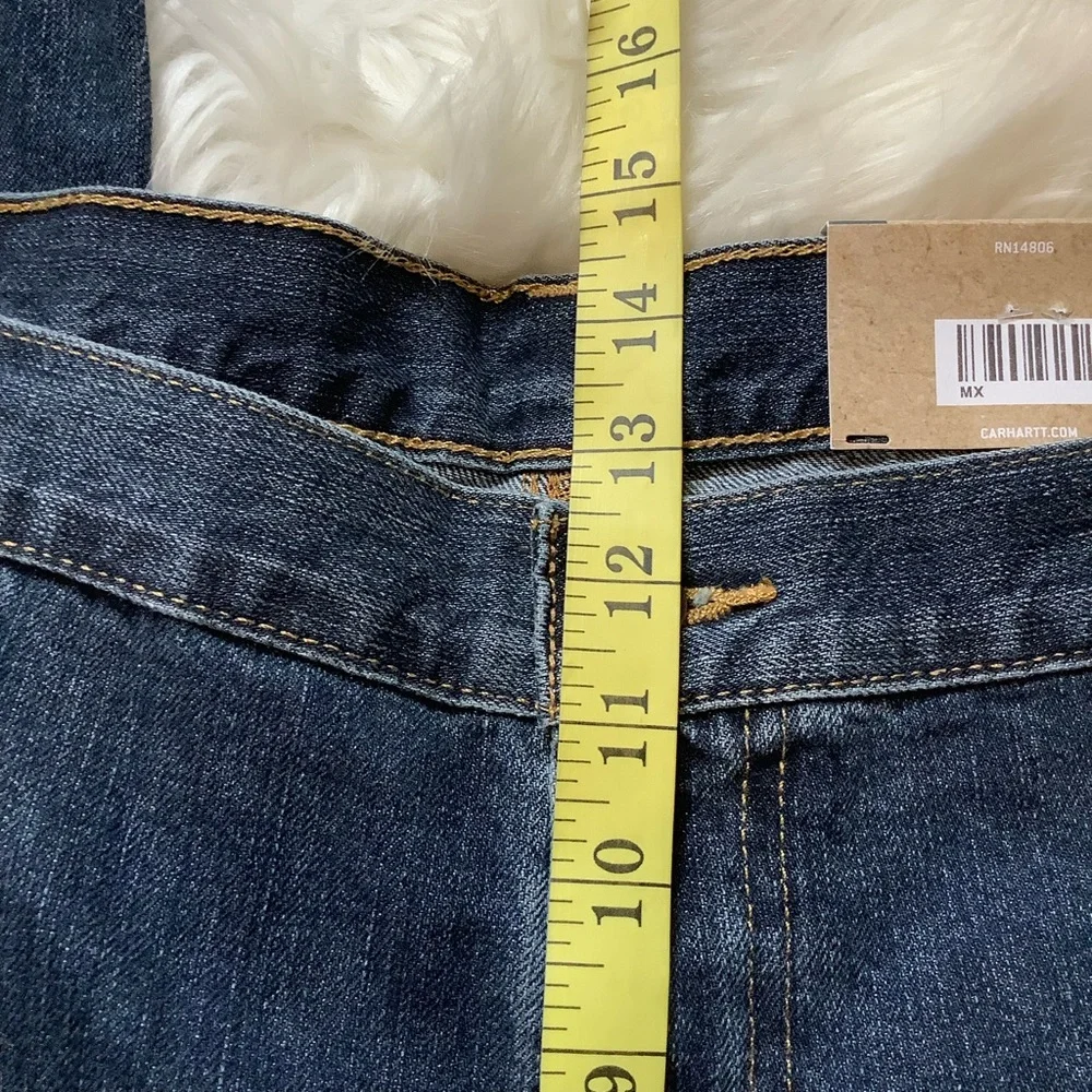 New Mens Carhartt Workwear‎ Holter Jeans 42 X 32 Relaxed Fit Straight Leg Denim
